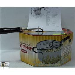 VICTORIO STAINLESS STEEL STOVEPOP- POPCORN POPPERS