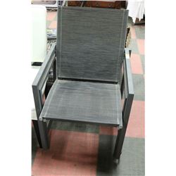 LOT OF 2 METAL PATIO CHAIRS