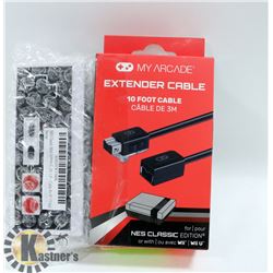 NEW CLASSIC NES MINI CONTROLLER & NEW 10' CONTROLL