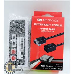 NEW CLASSIC NES MINI CONTROLLER & NEW 10' CONTROLL