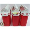 Image 1 : LOT OF 3 NEW BD RECYKLEEN SHARPS COLLECTOR
