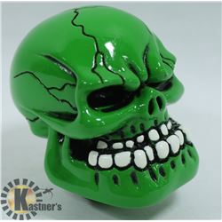 NEW GREEN SKULL STICK SHIFT COVER / KNOB
