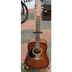 ART AND LUTHERI ACOUSTIC GUITAR WITH STAND