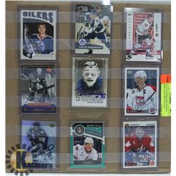 LOT OF AUTOGRAPHED HOCKEY CARDS, UNAUTHENTICATED