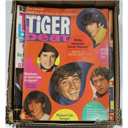BOX OF " TIGER BEAT " MAGAZINES