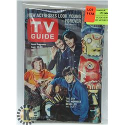1967 TV GUIDE SEPT 23-29 ISSUE WITH THE MONKEES