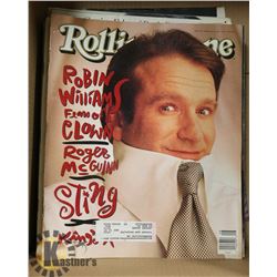 BOX OF ROLLING STONES MAGAZINES