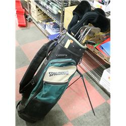 WILSON PRO STAFF GOLF CLUBS AND BAG.