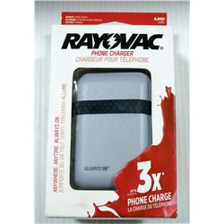 2 RAYOVAC 6000 MAH POWER BANKS / PHONE CHARGERS