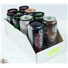 Image 1 : BOX OF 8 ASSORTED ENERGY DRINKS