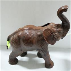 LEATHER ELEPHANT ORNAMENT