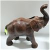 Image 1 : LEATHER ELEPHANT ORNAMENT