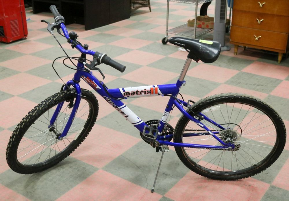 MATRIX ARASHI 18 SPEED BIKE, BLUE AND WHITE COLOUR