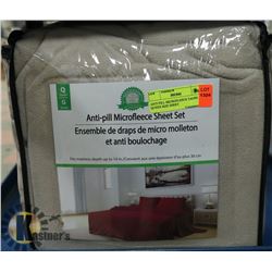ANTI PILL MICROFLEECE TAUPE QUEEN SIZE SHEET