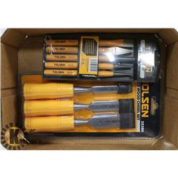 NEW ITEMS 3 PC WOOD CHISEL SET
