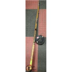 VINTAGE SALMON FISHING ROD AND REEL