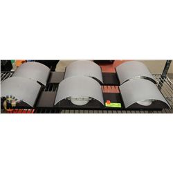 LOT OF 2 TRIPLE WALL SCONCES, 75 WATT  30 INCH