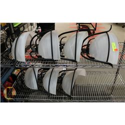 LOT OF 7 WALL SCONCE LIGHTS, 17 INCH WIDE