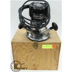 CRAFTSMAN ROUTER IN WOODEN CASE