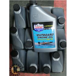 BOX OF 12 - 1 LITRE LUCAS 4 STROKE SYNTHETIC OIL
