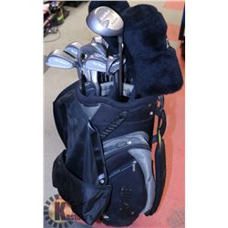 TOP FLITE GOLF BAG W/ GRAND SLAM DRIVERS &