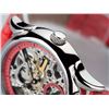 Image 10 : NEW YVES CAMANI DESIGNER SKELETAL RED WATCH