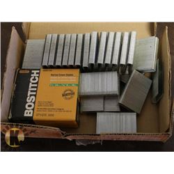PARTIAL BOX OF BOSTICH FLOORING STAPLES