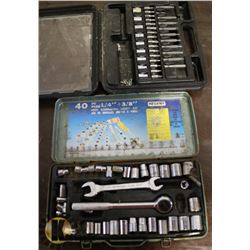 2 SETS OF SOCKETS PARTS MISSING