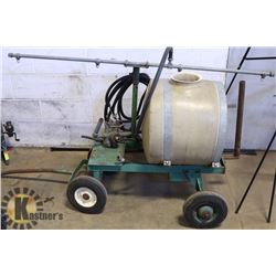 SPRAYER TANK AND CHASSIS WITH 4 NOZZLE ARM