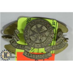 WW2 ST JOHNS AMBULANCE BRIGADE CAP BADGE