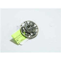 WW2 USA CAP BADGE WITH EAGLE