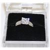 Image 1 : STERLING SILVER CZ RING SIZE 5