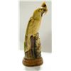 Image 1 : WATER BUFFALO HORN CARVING OF A PARROT, 13" TALL