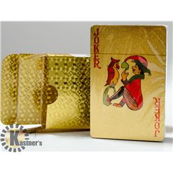 PACK OF GOLD FOIL PAYING CARDS