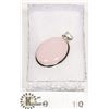 Image 2 : #18-PINK ROSE QUARTZ PENDANT  GEMSTONE