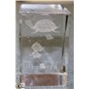 Image 1 : CRYSTAL HOLOGRAM SEA TURTLE DISPLAY PIECE