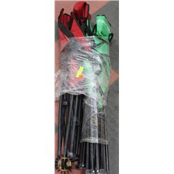 OZARK TRAIL FOLD AWAY LAWN CHAIRS, ONE WITH LEG