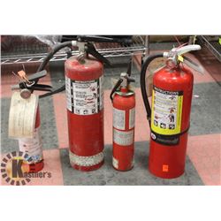 LOT OF 4 FIRE EXTINGUISHERS