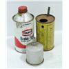 Image 1 : BAG OF COLEMAN TEXACO OIL CANS TINS
