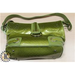 NEW GREEN PRINCESS FLORENCE SNAKE SKIN BAG