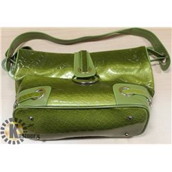 NEW GREEN PRINCESS FLORENCE SNAKE SKIN BAG
