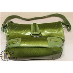 NEW GREEN PRINCESS FLORENCE SNAKE SKIN BAG