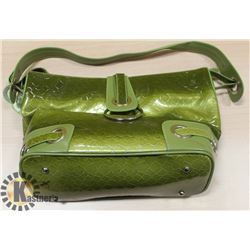 NEW GREEN PRINCESS FLORENCE SNAKE SKIN BAG