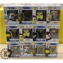 LOT OF 12 ASSORTED FUNKO POPS