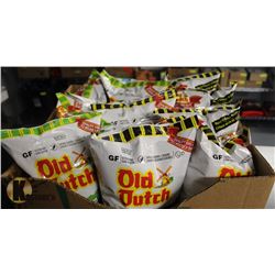 BOX OF OLD DUTCH SOUR CREAM & SOUR CREAM & GREEN