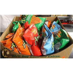 BOX OF OLD DUTCH TACOS, ZESTY TACO, NACHO CHEESE