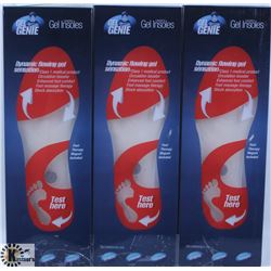 3 PAIRS OF NEW SZ L  MENS (7-13 ) GEL GENIE INSOLE