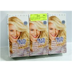 LOT OF 3 CLAIROL NICE N EASY HAIR GLAZE #9 LIGHT