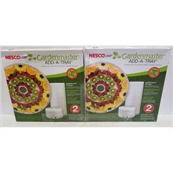 LOT OF 4 NESCO GARDEN MASTER ADD A TRAY