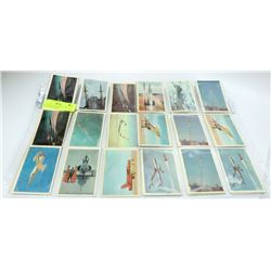 LOT OF 34 1950S POPSICLE JET COLLECTOR CARDS